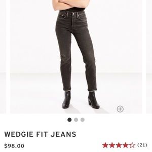Levi's Wedgie Fit Jeans - Black