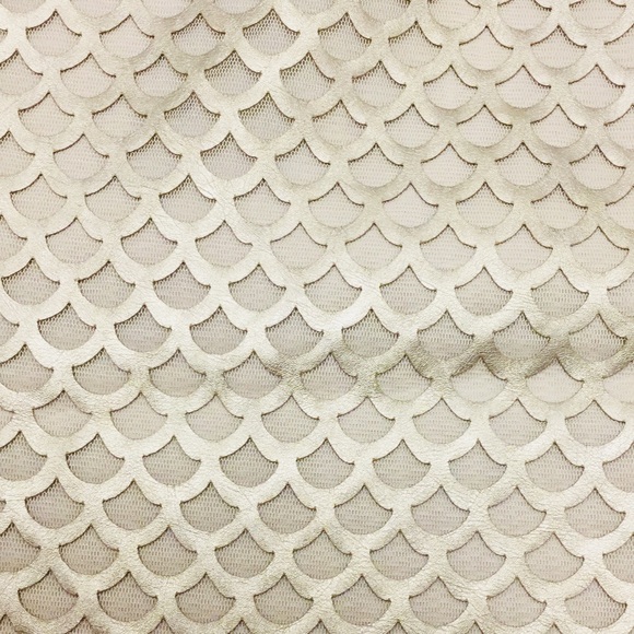 CHELSEA & VIOLET SCALED FAUX LEATHER MESH SKIRT - Picture 8 of 8