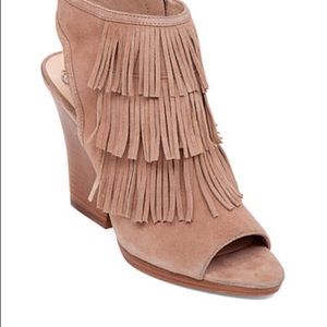 Vince Cameron Jadon open toe fringe bootie