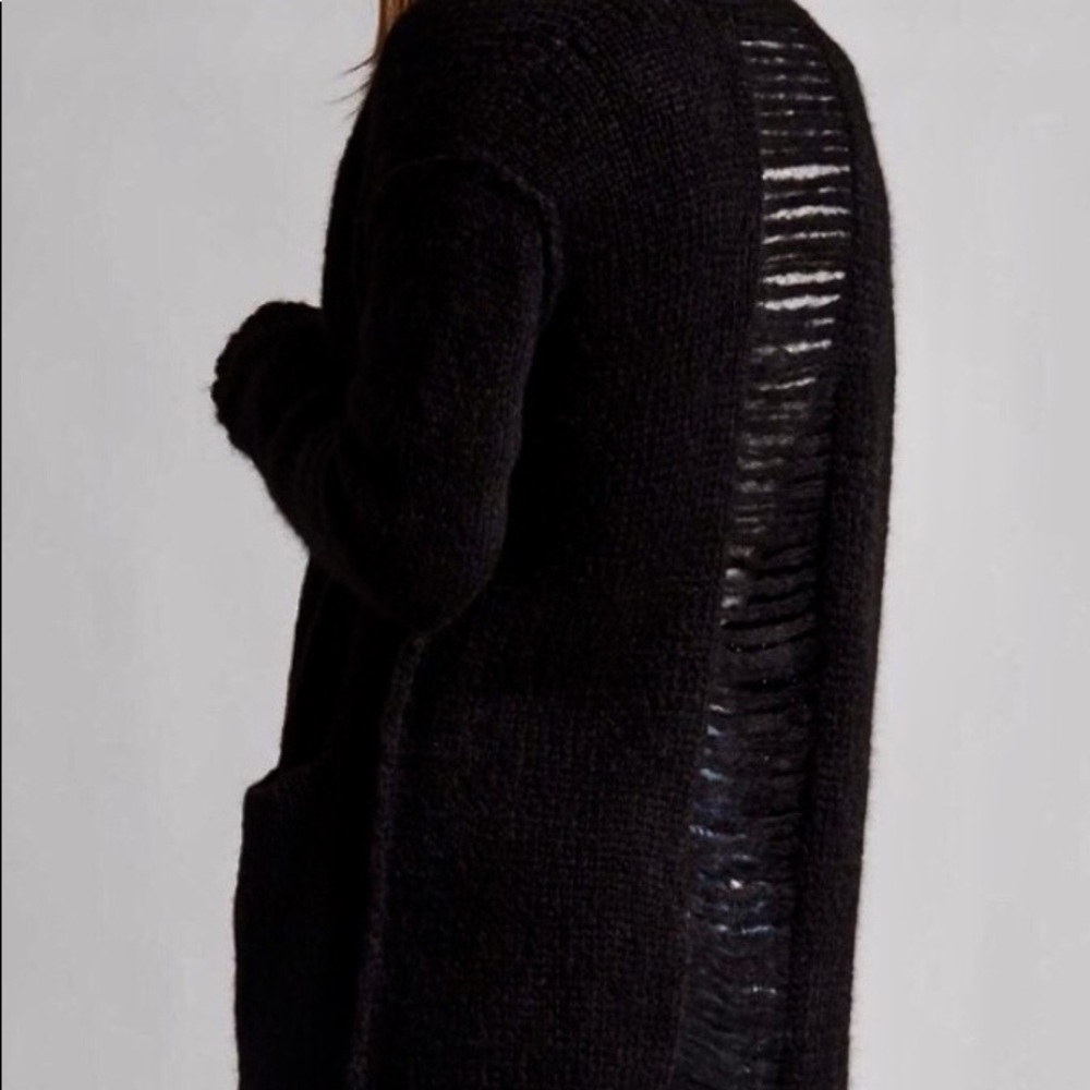 Current/Elliott cardigan with shredded back detail