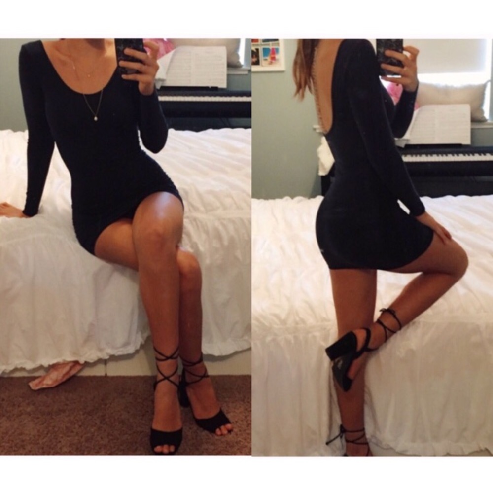 Navy Blue Bodycon Mini Dress