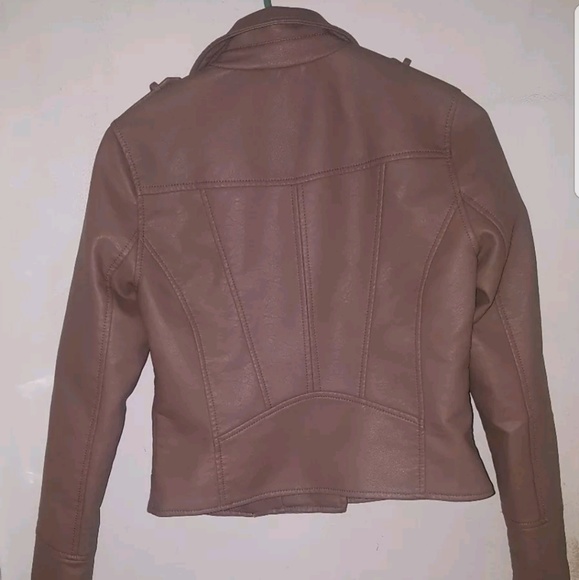 American Rag Juniors' Faux Leather Moto Jacket Med - Picture 3 of 4