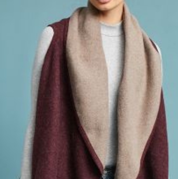 Two-toned shawl vest - Picture 2 of 3