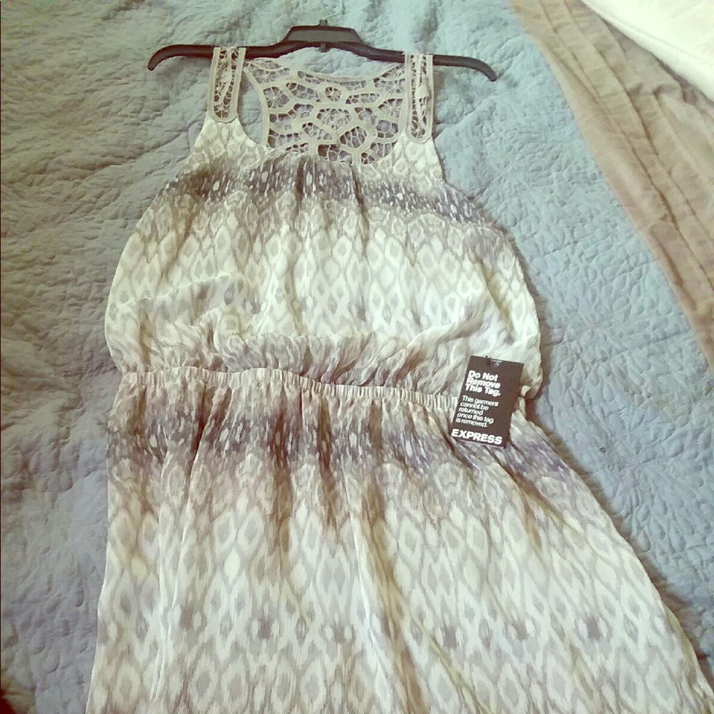 Express Sleeveless Dress with strap design on back