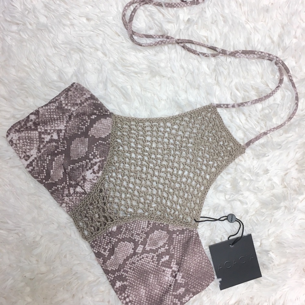 ACACIA Swimwear Panama Top Python