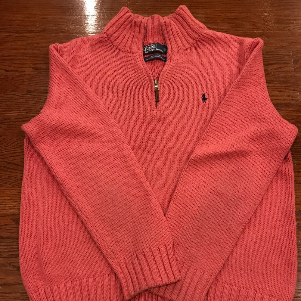 Polo Ralph Lauren cable knit sweater 1/2 zip
