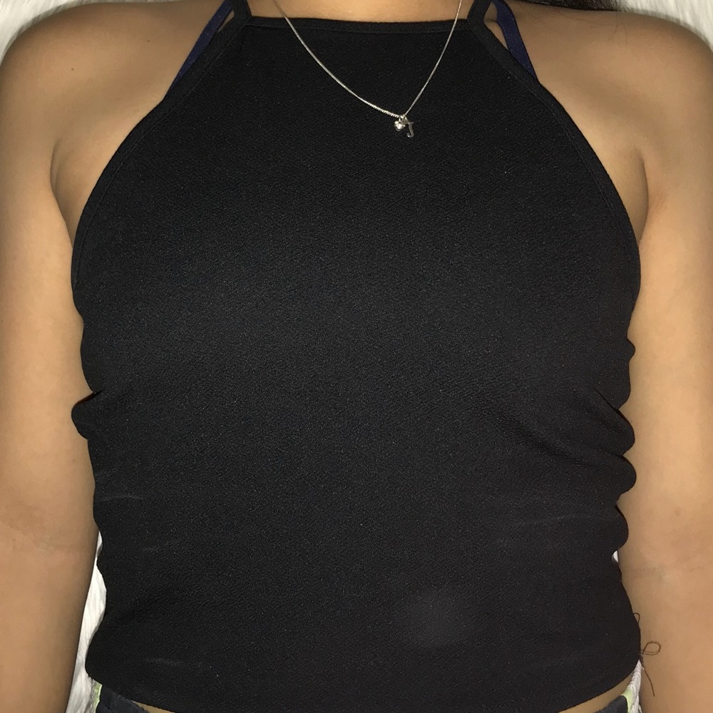 🖤 black cute halter top 🖤