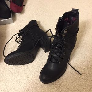 Laina Block-Heel Combat Bootie