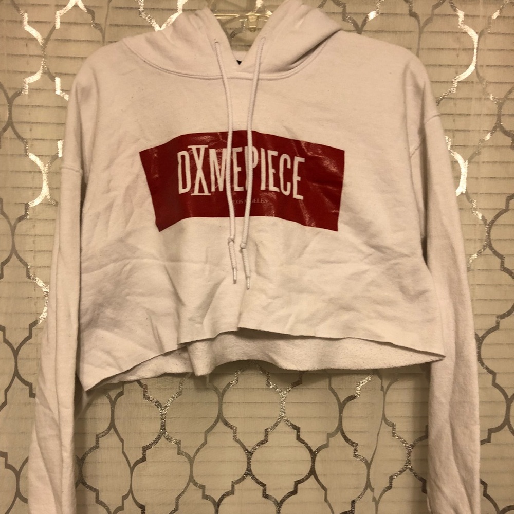 White Dimepiece Cropped sweater