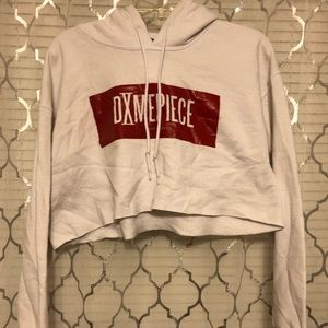 White Dimepiece Cropped sweater