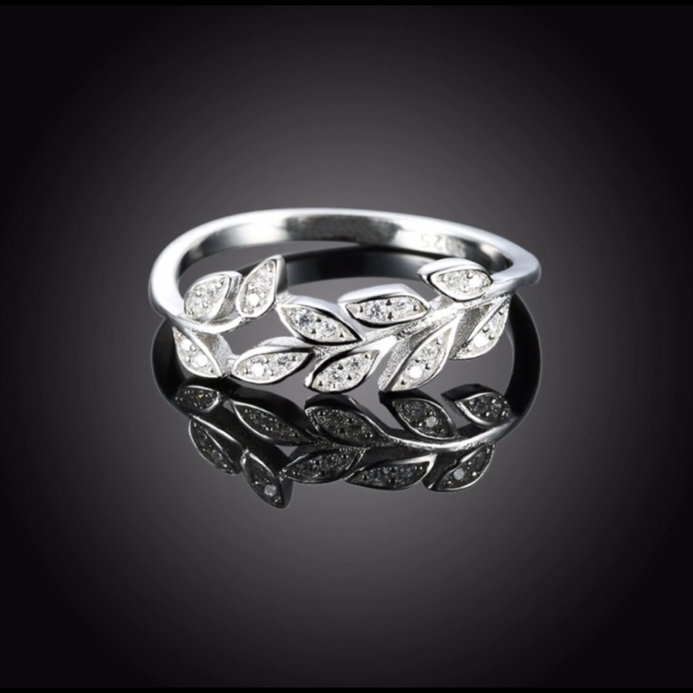 Trendy Olive Branch Ring
