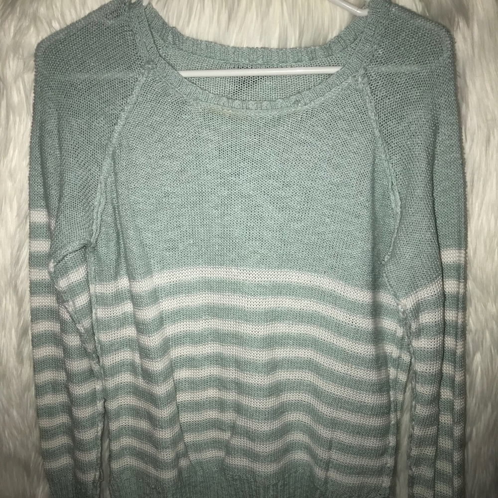 💙 blue stripped long sleeve 💙