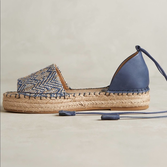 Harmony Blue Espadrille Wedge Sandal - Picture 2 of 3