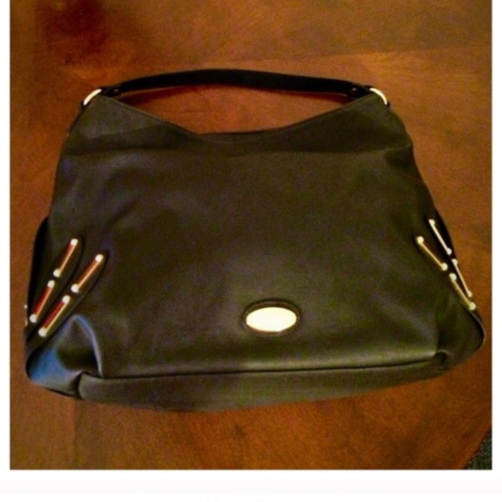 Black hobo Buddha bag