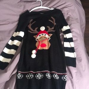“Ugly” sweater dress