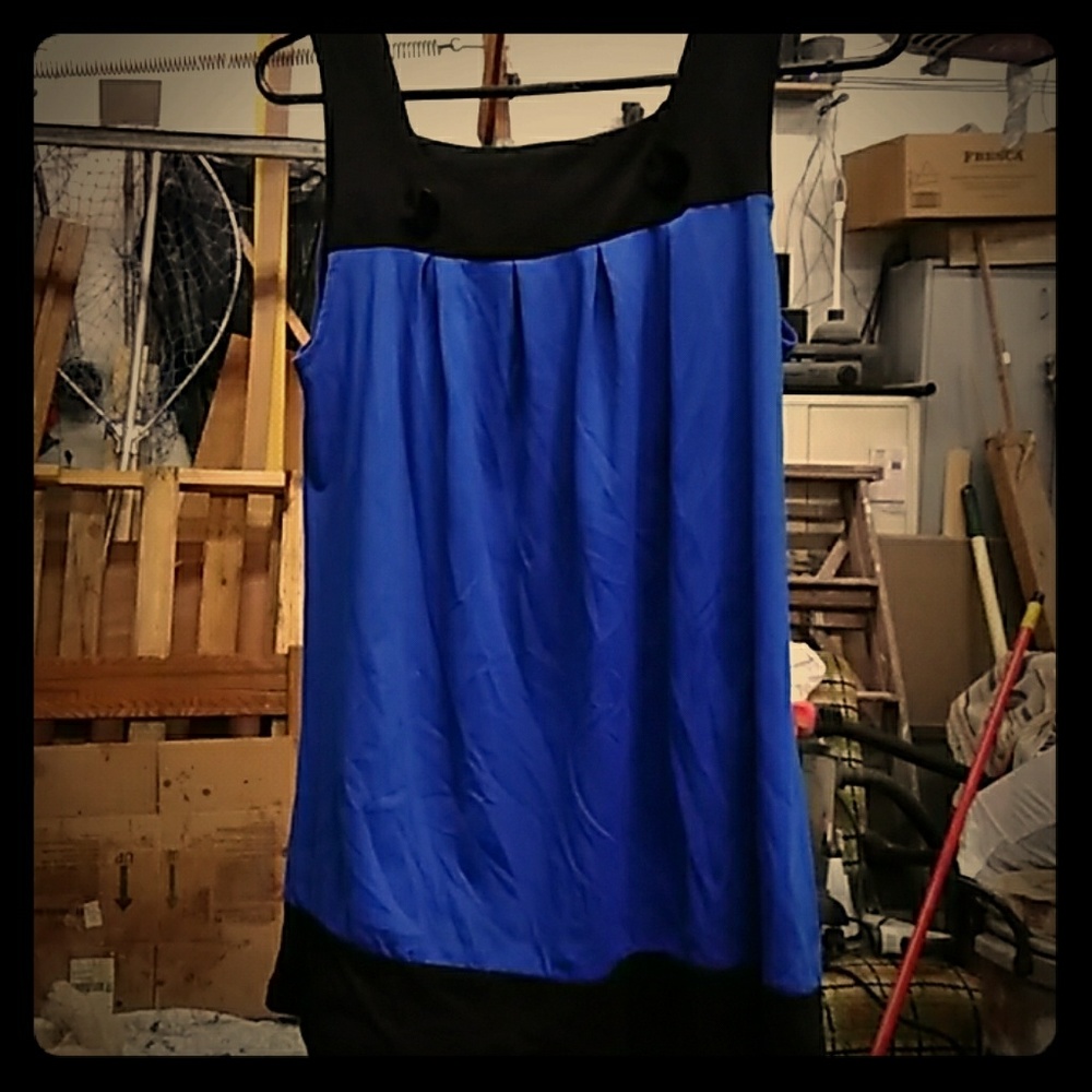 Blue dress tank