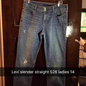 Levi 526 skinny straight women’s
