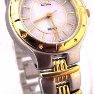 $295 CITIZEN ECHO-DRIVE WATCH MOTHER OF PEARL
