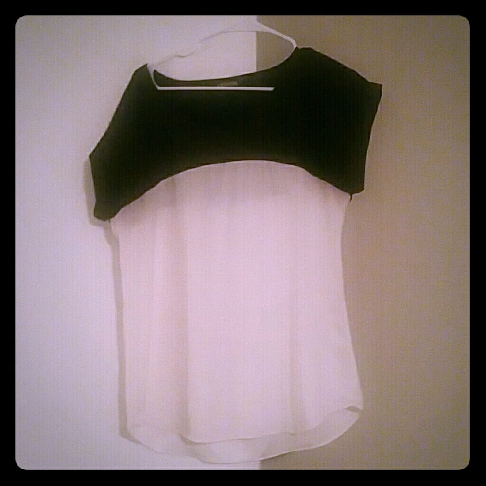 2 tone blouse for the office