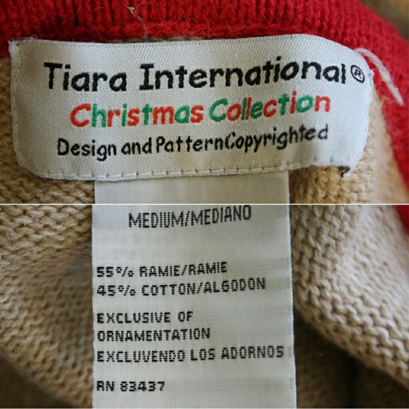 Peace On Earth Beige Ugly Christmas Sweater - Picture 6 of 6