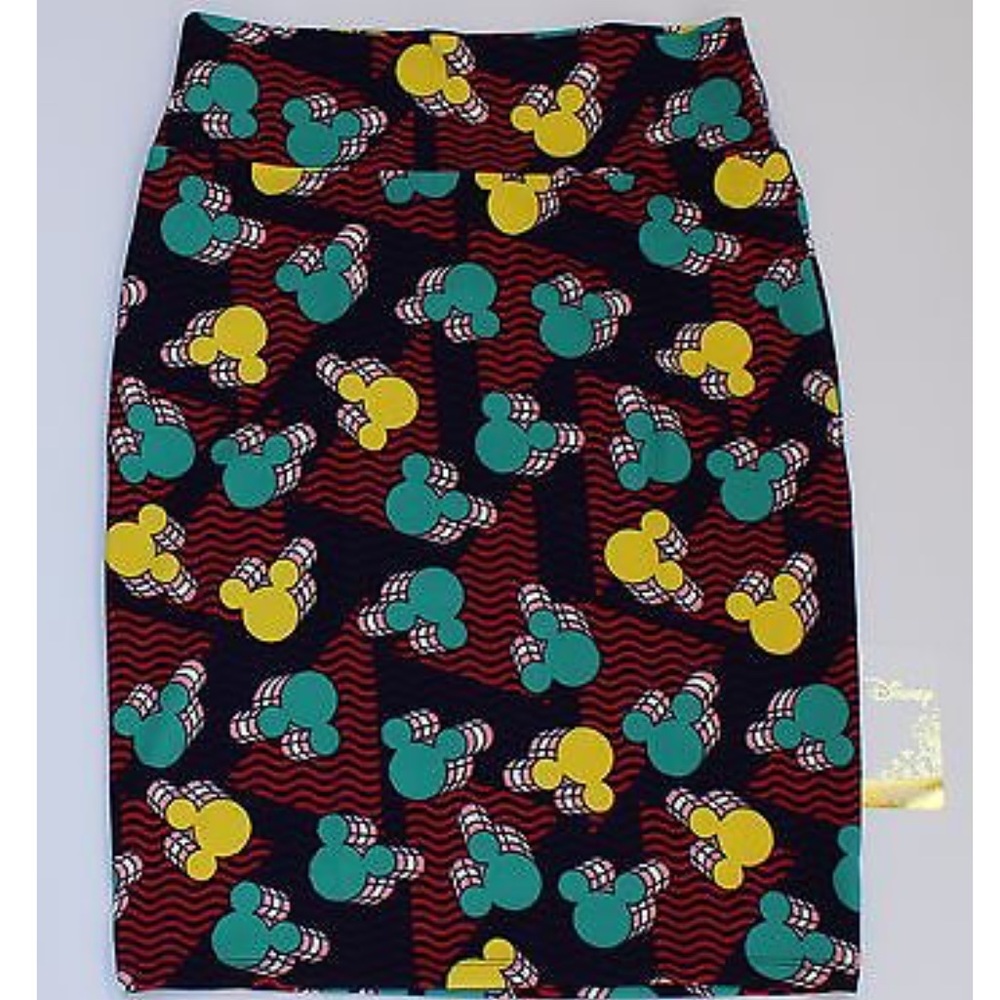 Lularoe Disney 3D Mickey Cassie Pencil Skirt NWT