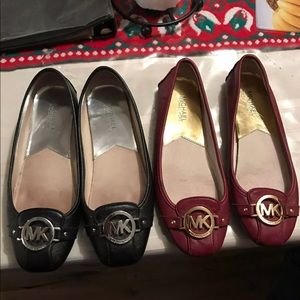 2 pairs of Michael Kors flats