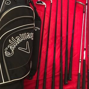 Callaway Golf cart bag and clubs