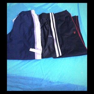 Boys Medium pants Nike, Fila and Champion.