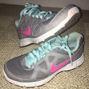 Nike Shoes - Grey, Pink and Aqua