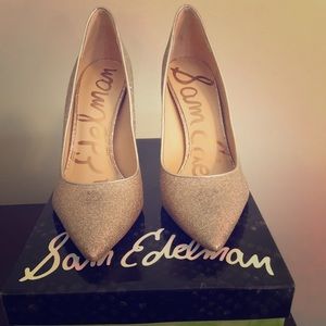 Sam Edelman gold glitter pumps size 8.5