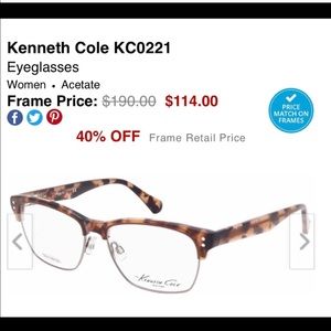 ❤️Kenneth Cole KC0221 women’s eye ware sale♥️