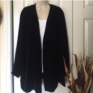 Beautiful Soft stretch black velvet jacket