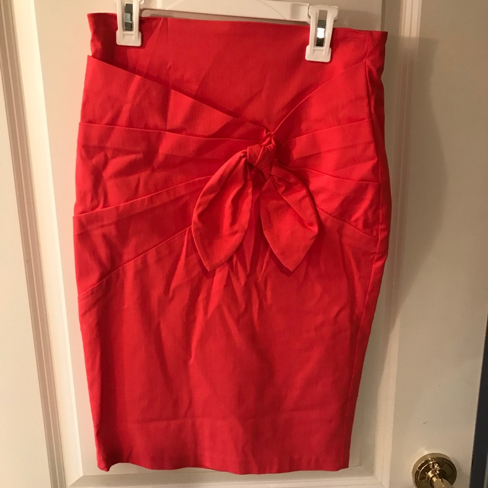 Pink pencil skirt