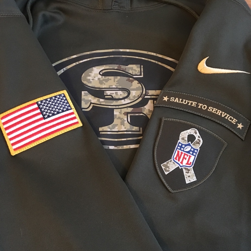 San Francisco 49ers Salute to Service Nike Hoodie