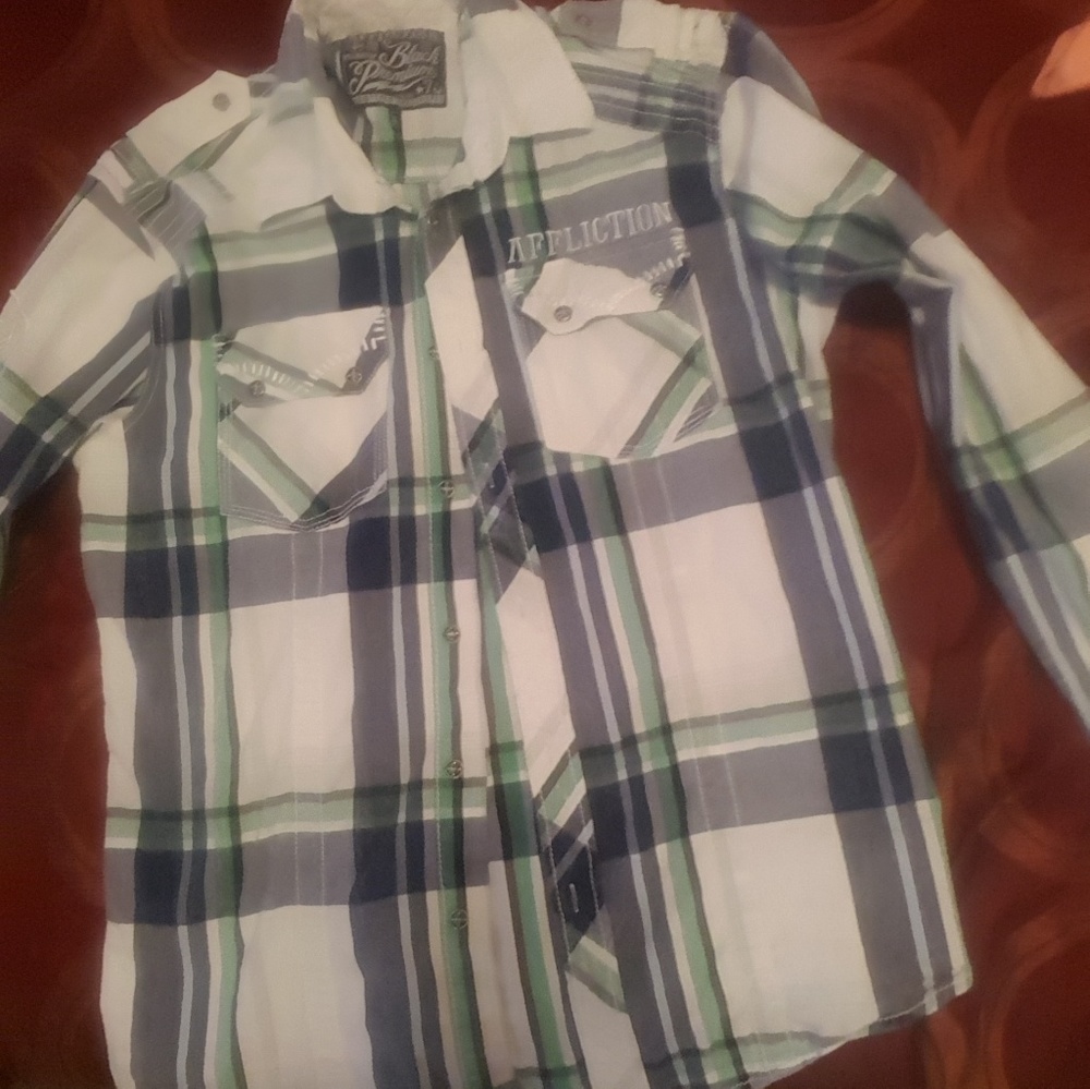 Affliction button down shirt