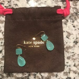 kate spade blue drop earrings