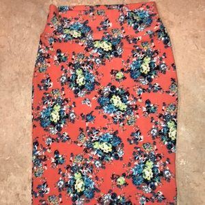 unicorn Lularoe cassie floral skirt