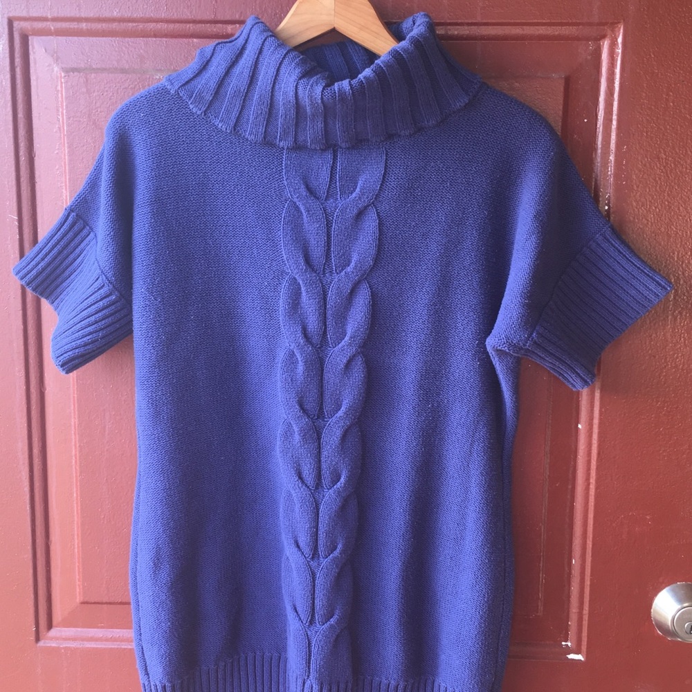 New York & Company Blue Sweater Top