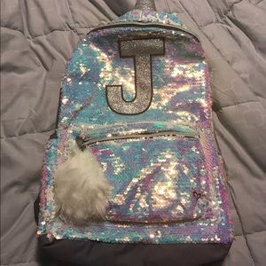 Justice bling unicorn bookbag