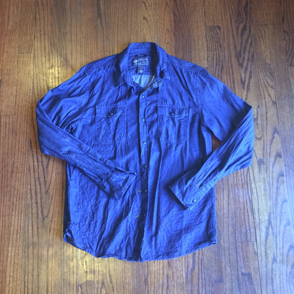 American Rag Size Med Buttoned Down Top