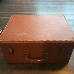 Vintage leather suitcase