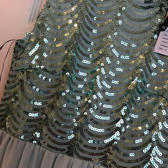 ASOS TFNC WEDDING Sequin Maxi Dress with Open Back - Picture 5 of 8