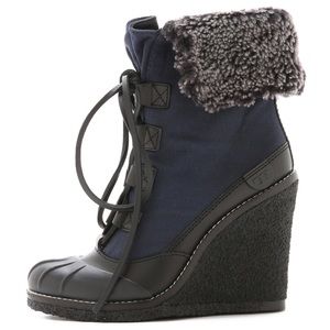 New Tory Burch Fairfax Wedge Boots SZ 10 with box
