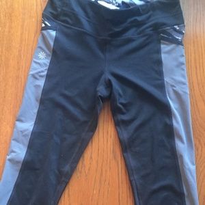 Athleta Black and Gray Legging