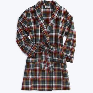 Plaid Sleepy Jones Louise Shrunken Robe short sz S