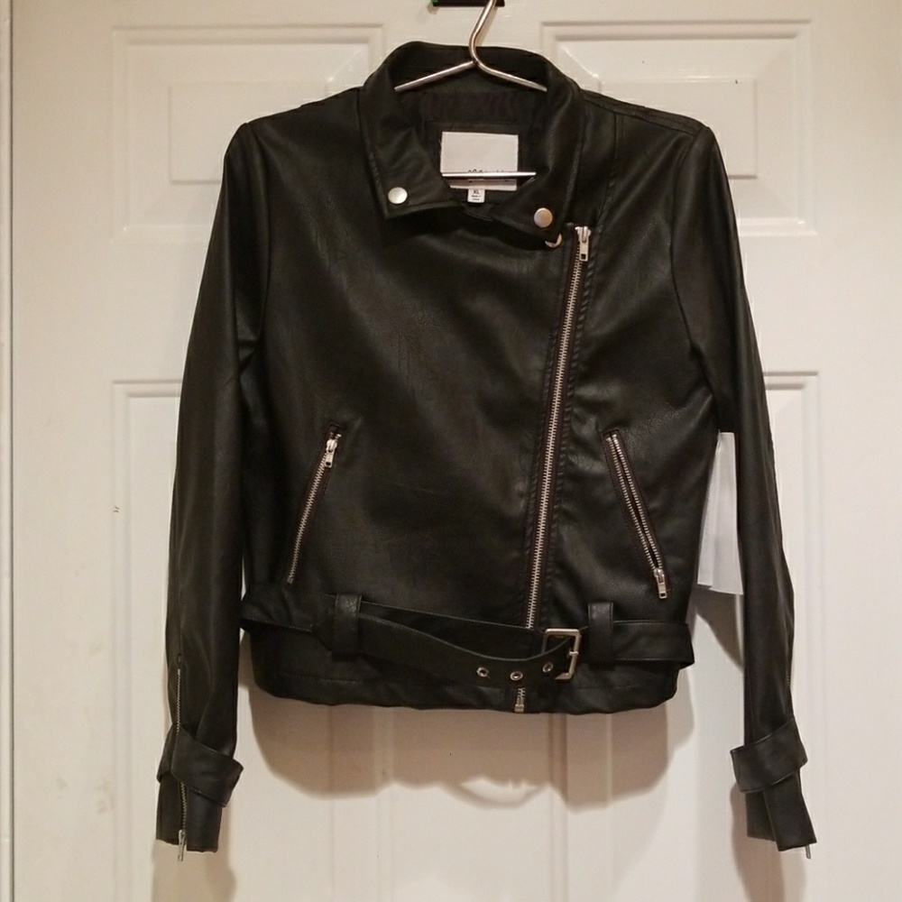 NWT Maddie Faux Leather Jacket, size XL