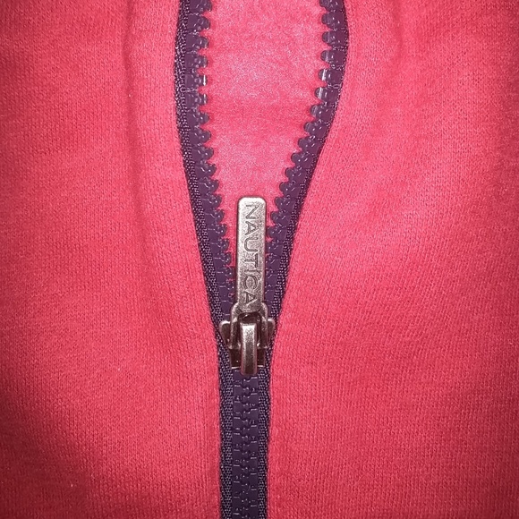 NWOT Nautica boys Red Zip up Vest - Picture 3 of 3