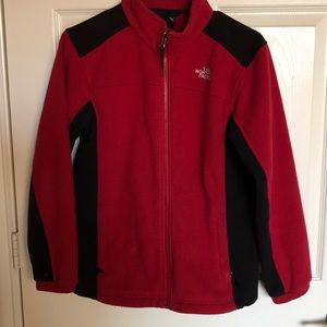 Red & Black Northface Jacket