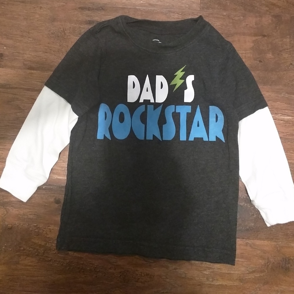 Carter's boys 2T rockstar grey shirt