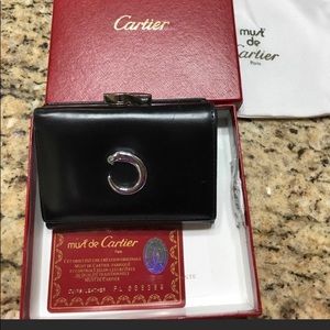 Authentic Cartier small french wallet